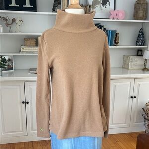 Dudley Stephens Women's Tan Turtleneck Sweater